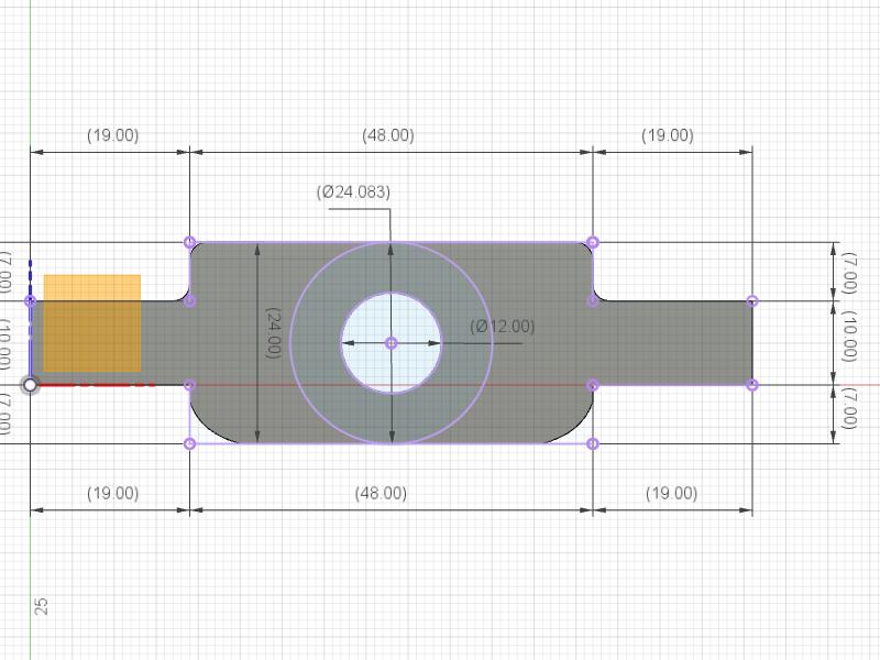 Jab 3300 Hall Effect Bracket Front Dim