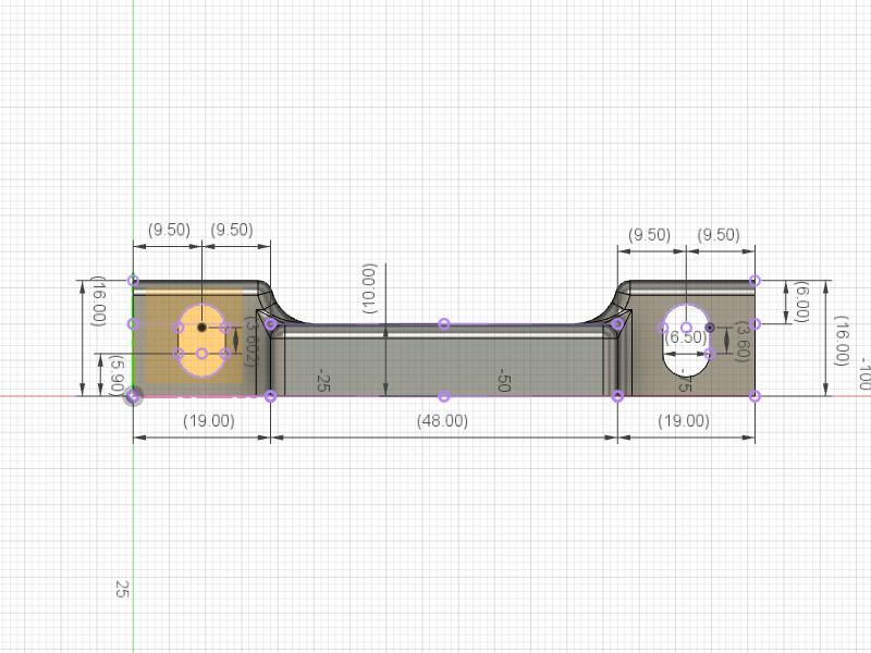 Jab 3300 Hall Effect Bracket Top Dim